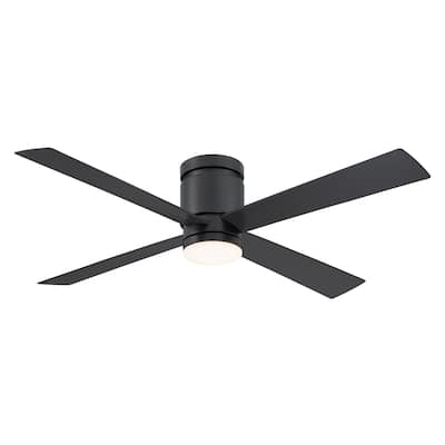 Kwartet 52 inch Indoor/Outdoor Ceiling Fan with LED Light Kit - Black
