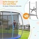 preview thumbnail 12 of 15, 10FT Trampoline for Kids and Adults with Safety Enclosure & Ladder - Ideal for Outdoor Backyard Fun