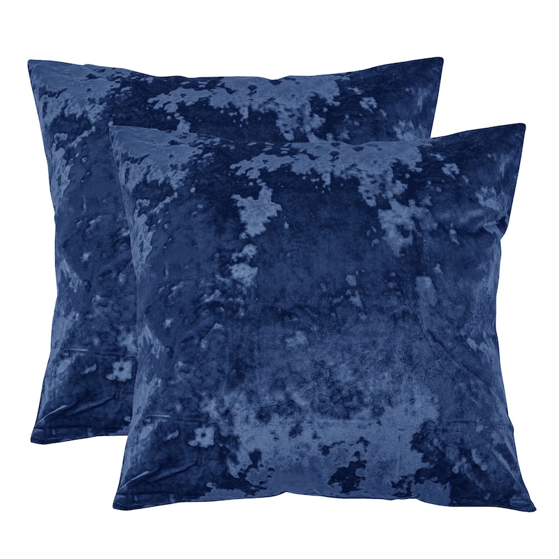 Rancho Crushed Velvet Throw Pillow Cover Set, NO INSERT