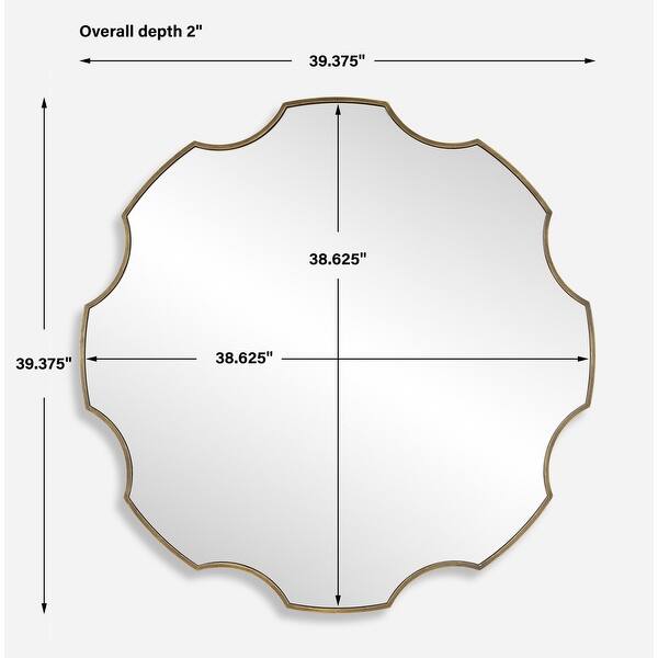 Uttermost 09976 Gearing Up 39-3/8" Diameter Specialty Framed Bathroom