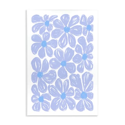 Stupell Blue Blooms Patterned Wall Plaque Art Design By Martina Pavlova