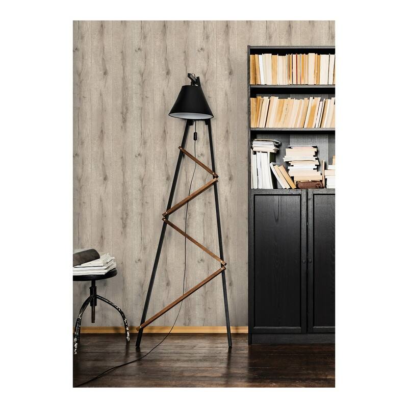 Advantage Appalacian Taupe Wood Planks Wallpaper - 21 x 396 x 0.025