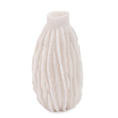 Allan Andrews White Cacao Vase, Small
