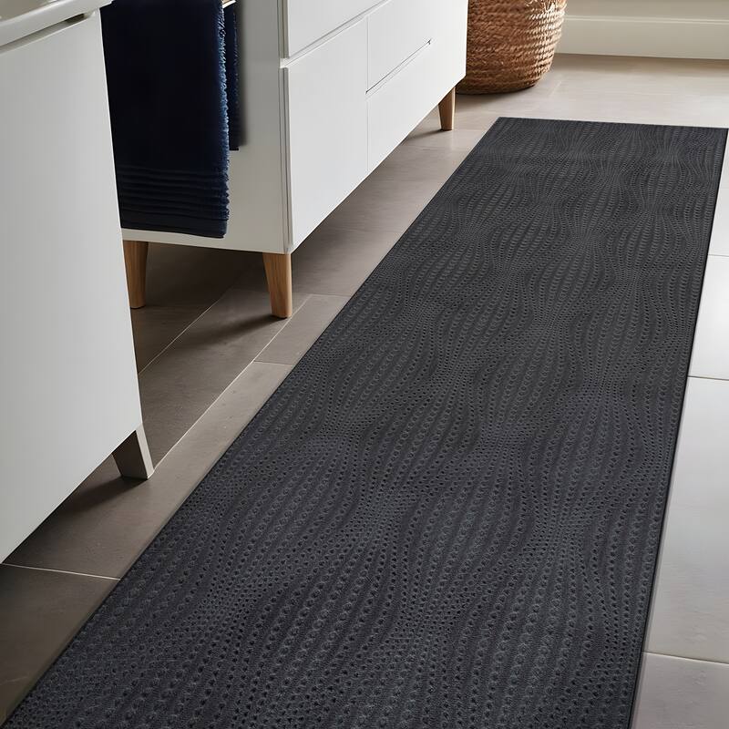 Beverly Rug Serenity Solid Modern Non Slip Soft Indoor Area Rug
