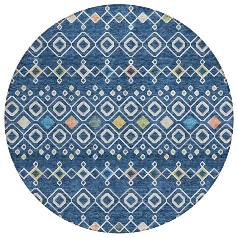 HomeRoots Geometric Modern Rectangle Outdoor Rug