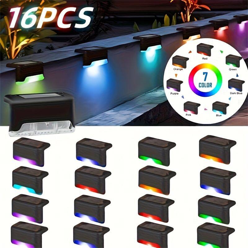 RGB light-16PCS Led Solar Deck Light