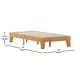 preview thumbnail 44 of 72, Wood Platform Bed with 14 Wooden Support Slats