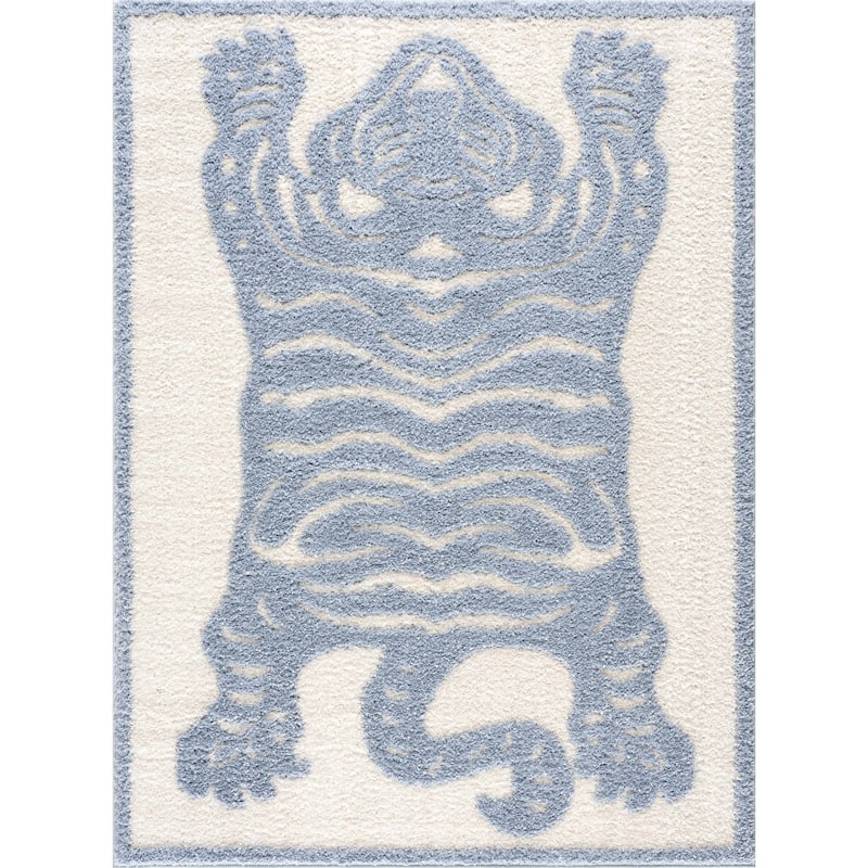 Hauteloom Cansu Living Room, Bedroom Area Rug - Contemporary - Plush Pile - Black - 2' x 3'
