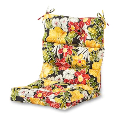 44x22-inch Aloha Floral Outdoor High-back Chair Cushion (Cushion Only)