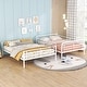 preview thumbnail 12 of 20, Contemporary & Simple Full XL over Queen Metal Bunk Bed with Full-length Guardrails, Save Space or Split Into 2 Beds, Black