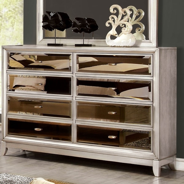 Furniture of America Welker Contemporary Silver 8-drawer Dresser. Opens flyout.