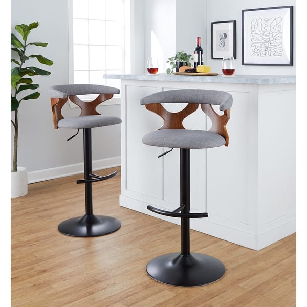 slide 2 of 143, Carson Carrington Viby Adjustable Bar Stool with Rounded T Footrest (Set of 2)