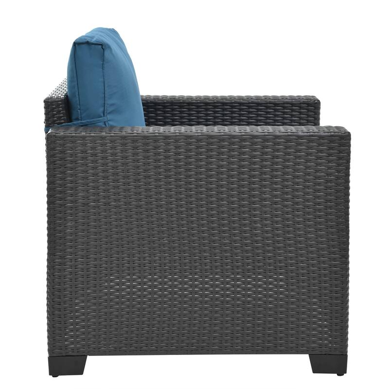 10 Piece Outdoor Furniture Set, Patio Rattan Sectional Sofa Set, All-Weather Conversation Set with Cushions and Coffee Table