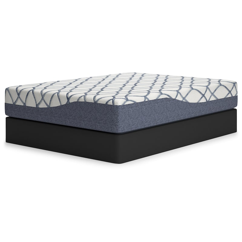 Signature Design by Ashley 12 Inch Chime Elite 2.0 White/Blue Mattress