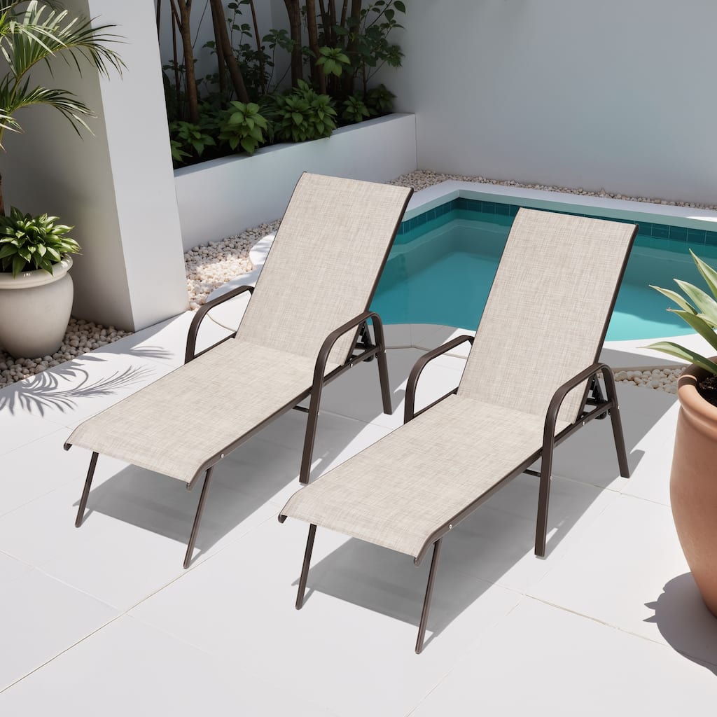 Outdoor Patio Chaise Lounge Chairs