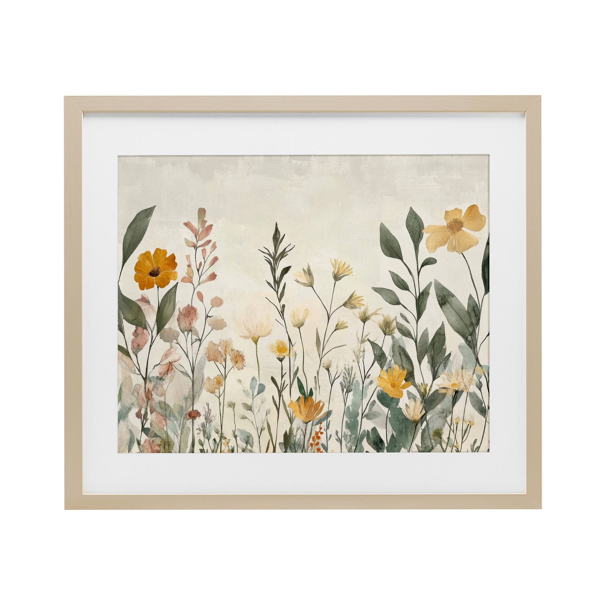 Shades Of Yellow Flowers Petal Prints Design
