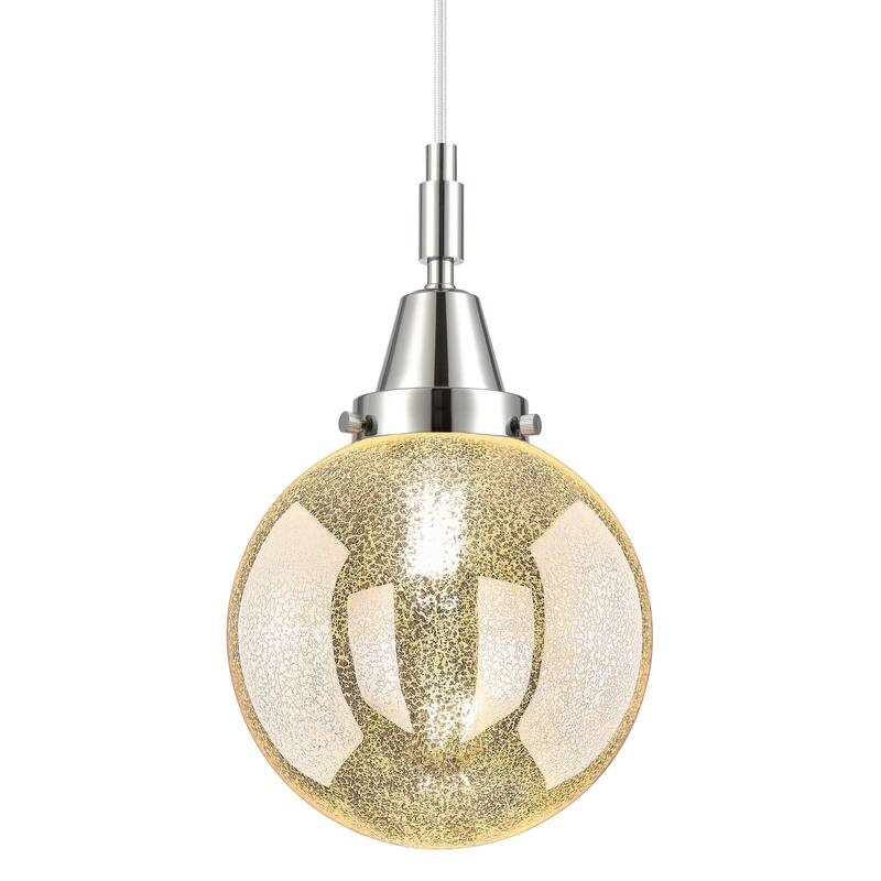 Innovations Lighting 447-1P-G208-8 Beacon 8" Wide Mini Pendant with - Polished Chrome