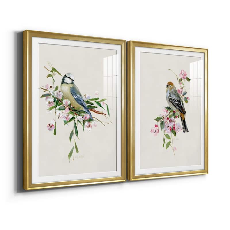 Spring Song Blue Bird Premium Framed Print - Ready to Hang