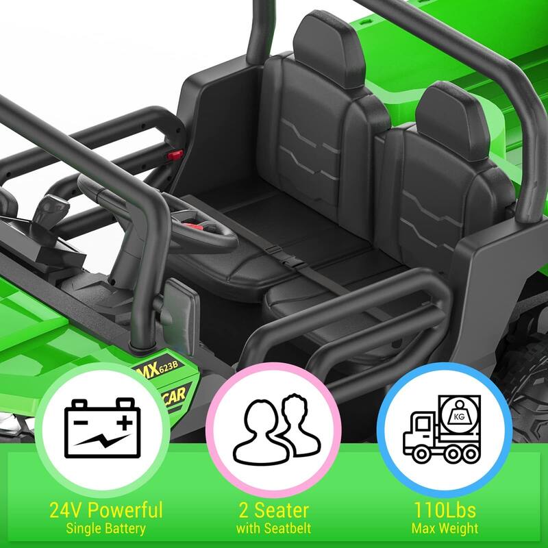 Ride On Dump Truck for Kids Ride On Car with Remote Control Electric UTV Vehicles