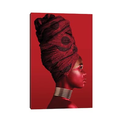 iCanvas "Red - African Women I" by Danilo de Alexandria Canvas Print