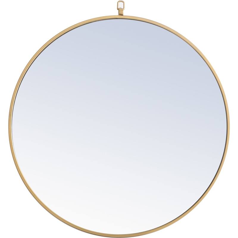 Elegant Lighting Eternity 28" Diameter Circular Metal Framed Wall - Brass