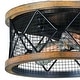 preview thumbnail 7 of 6, Bremerton 13-in W Bronze Wire Cage Industrial Flush Mount Ceiling Light - 13-in W x 6.25-in H x 13-in D