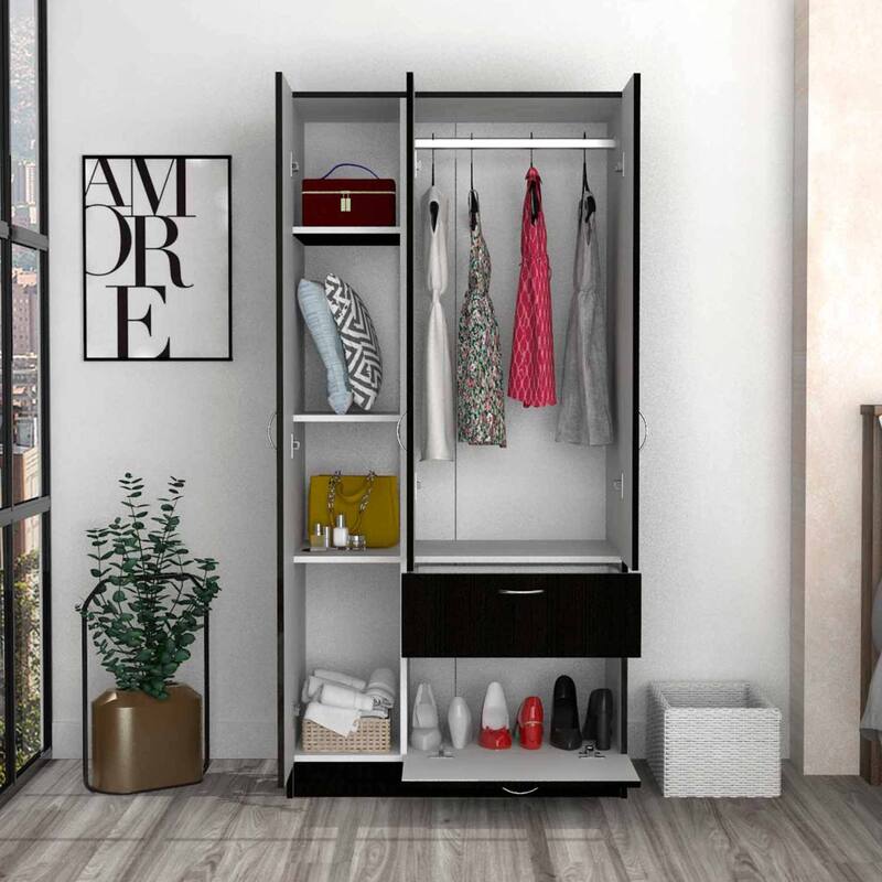 1-Drawer Rectangle Armoire