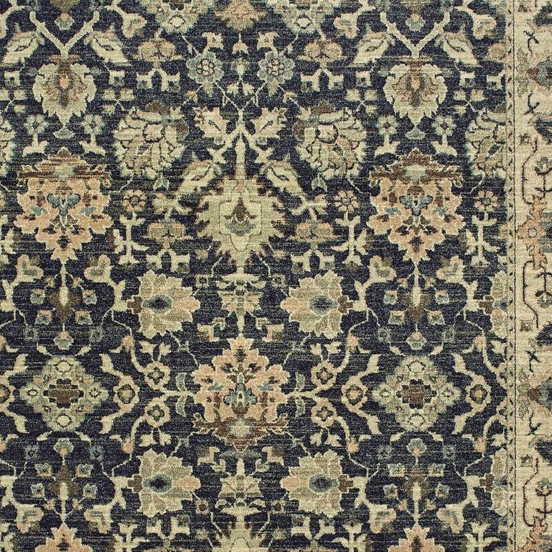 HomeRootsOriental Traditional Rectangle Area Rug - 153.54' X '118.11' X '0.32