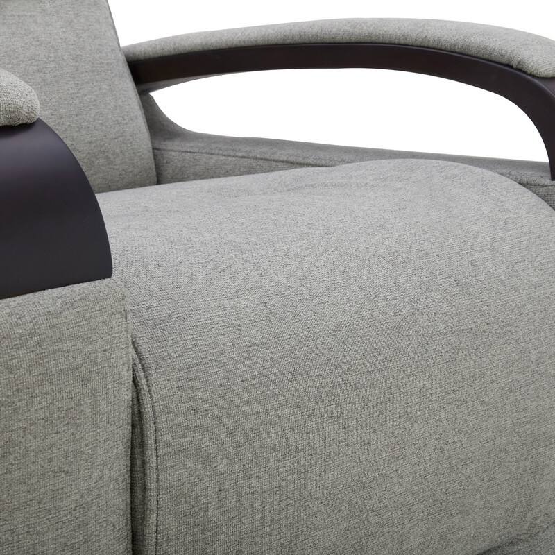 Spruce & Spring Regan Leather Power Recliner Swivel Glider Rocker with Power Headrest