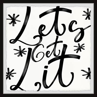 'Let's Get Lit' Framed Painting Print