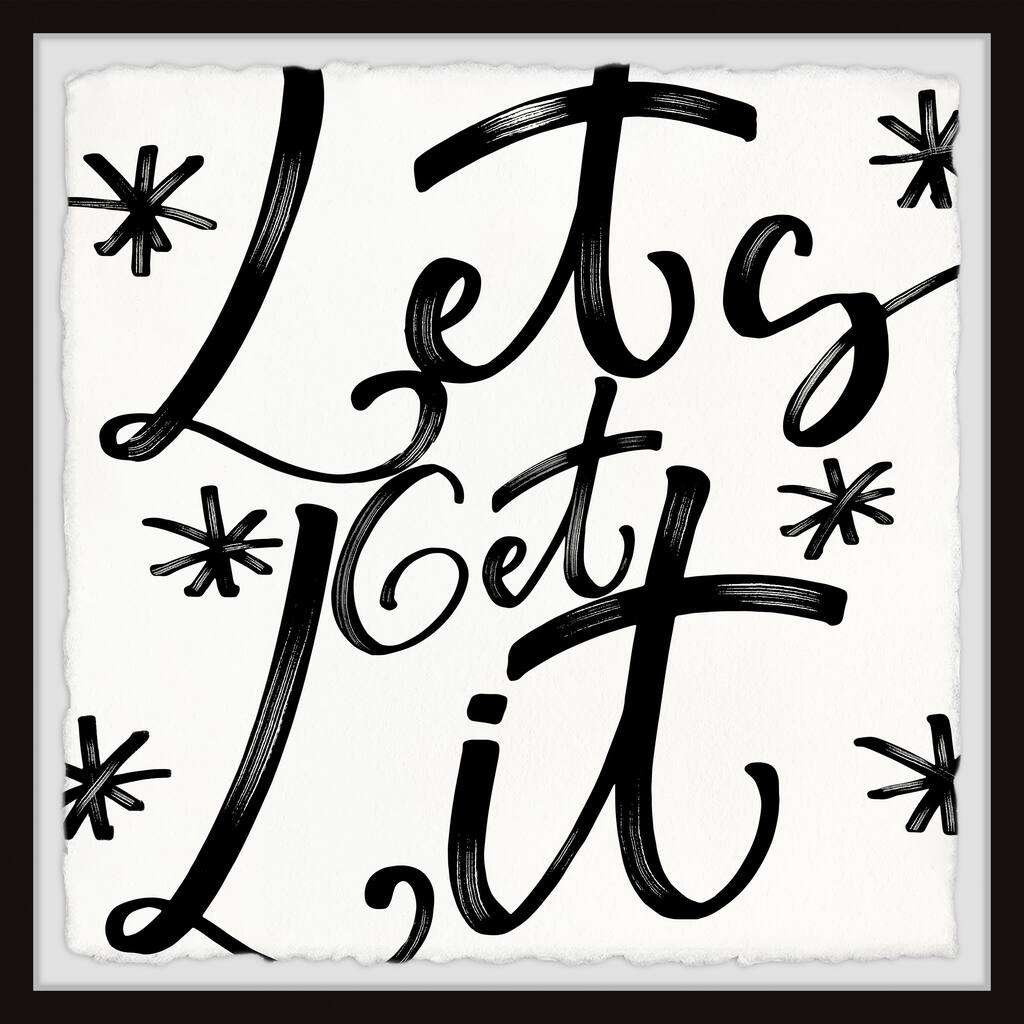 'Let's Get Lit' Framed Painting Print