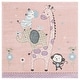 preview thumbnail 35 of 68, SAFAVIEH Carousel Kids Miharu Animal Rug 4' Square - Blush Pink