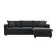 Modern Sectional Sofa, L-Shaped Couch Set with Ottoman - On Sale - Bed ...