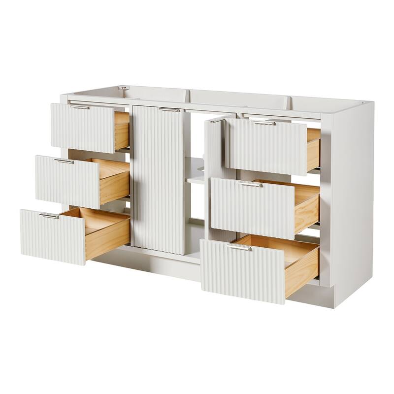 Ariel P60-BC Milan 60" Single Free Standing Vanity Cabinet