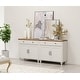 preview thumbnail 33 of 45, Farmhouse Sideboard, Buffet Cabinet with Storage Cabinets 68Inch - Off White