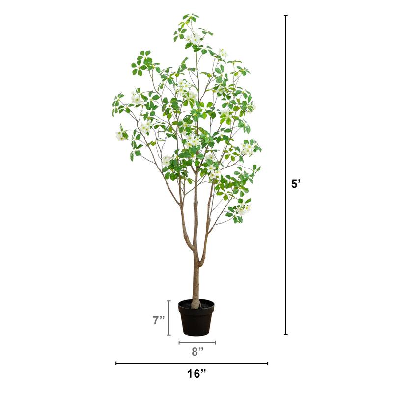 5-ft Artificial Dogwood Tree