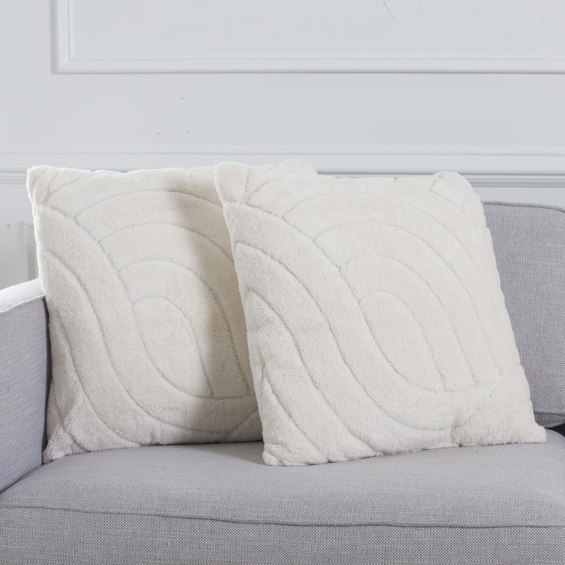SAFAVIEH Vesselina Pillow - Ivory - 18Wx18L