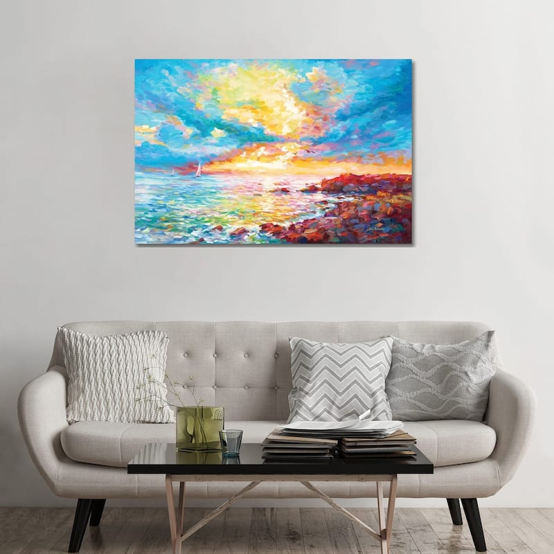 iCanvas "Sunset In Sardinia" by Leon Devenice Canvas Print - 32x48x1.5