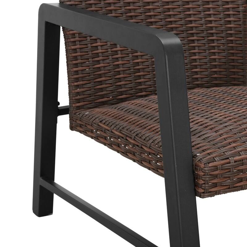 Patio Festival 2-Piece Outdoor Fast-Drying Loveseat Coffee Table Set