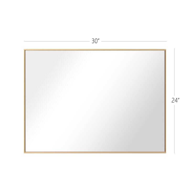 Modern Rectangle Framed Bathroom Vanity Mirror Accent Wall Mirror