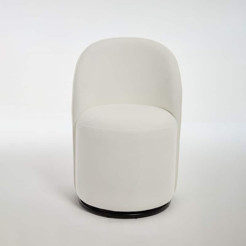 Upholstered Swivel Barrel Chair Dining Chair Side Chair