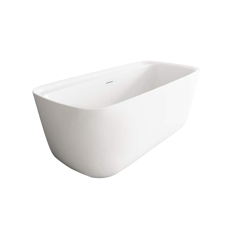 Chad Soaking Bathtub in Glossy White