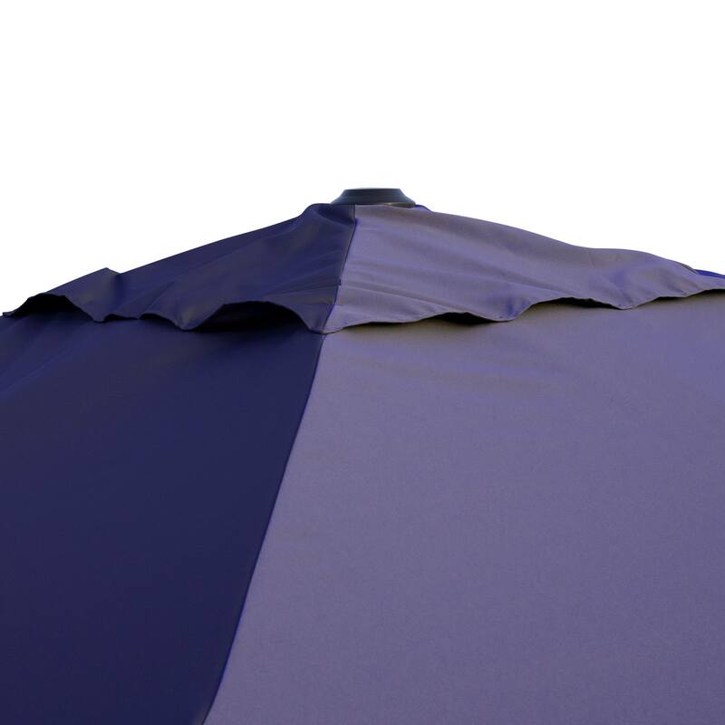VredHom 10X13 FT Patio Outdoor Cantilever-Offset Umbrella with Base Stand
