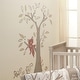 preview thumbnail 3 of 2, Lambs & Ivy Treetop Fox Beige Tree w/ Woodland Animals Wall Decals/Stickers