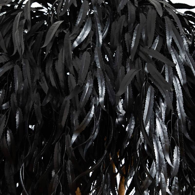 Artificial Willow Halloween Tree with Pot - 6' - Black and Brown