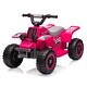 preview thumbnail 11 of 28, 6V Electric ATV Ride-On Toy for Toddlers with LED Headlights Rose
