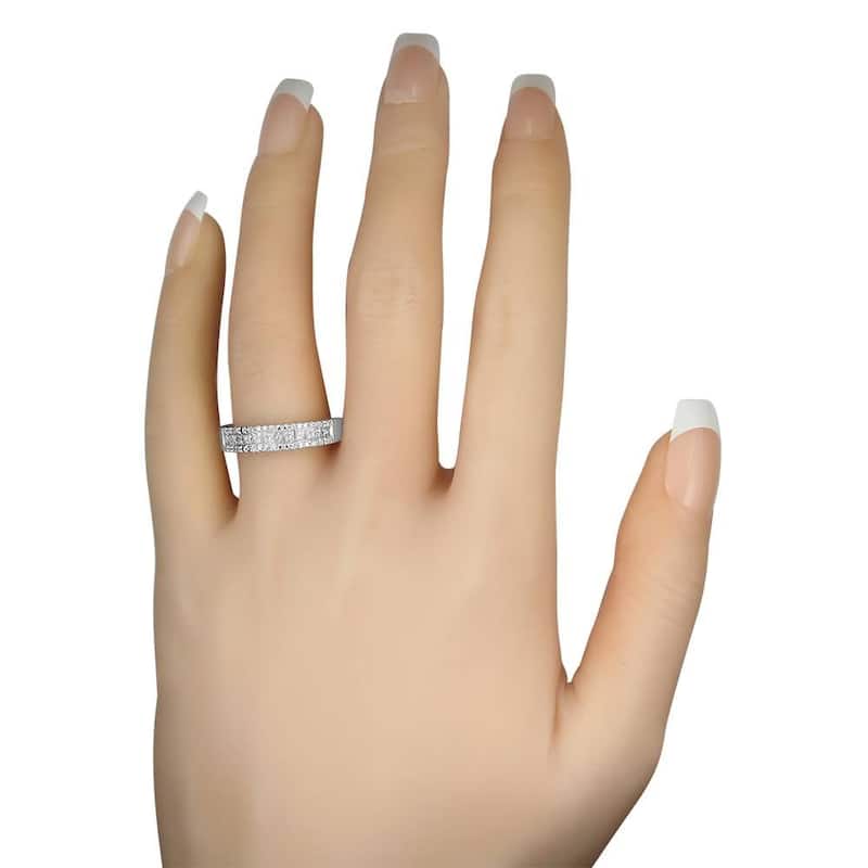 1/2ct Princess Cut Diamond Wedding Ring White Gold