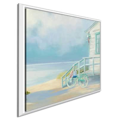 "Morning Ride to the Beach" Print on Floating Canvas