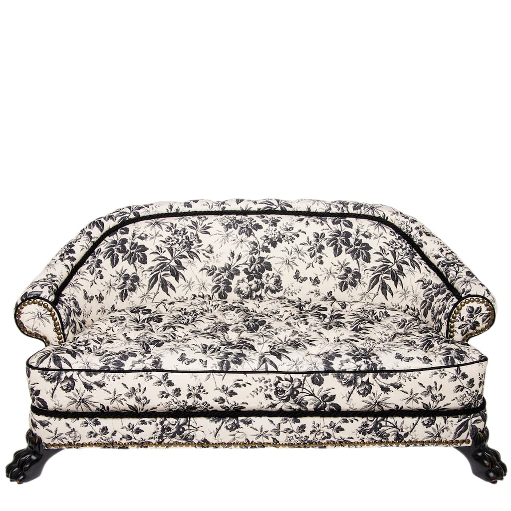 Gucci Herbarium Print Dog Bed - SLIGHT IMPERFECTION - SOLD AS IS - Up to 60 Pound Dog