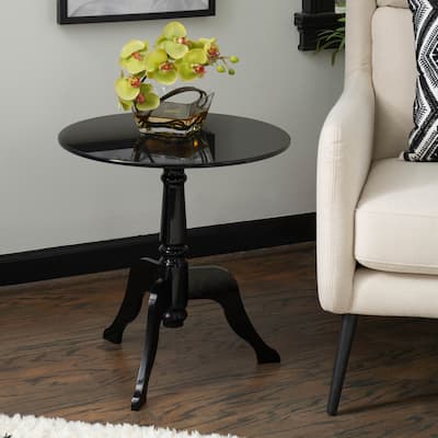 Sarah Black Acrylic End Table